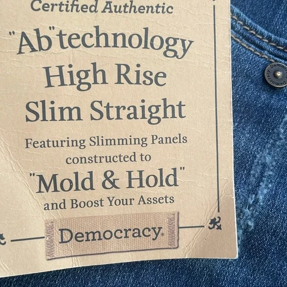 NEW Democracy high rise straight jeans - Picture 5 of 11
